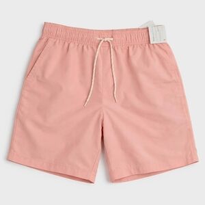 Goodfellow & Co Salmon Pink Swim Trunks Size L UPF 50+ Preppy Resortwear